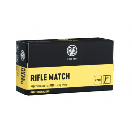 Amunicja RWS .22LR Rifle Match 2,6g/40gr