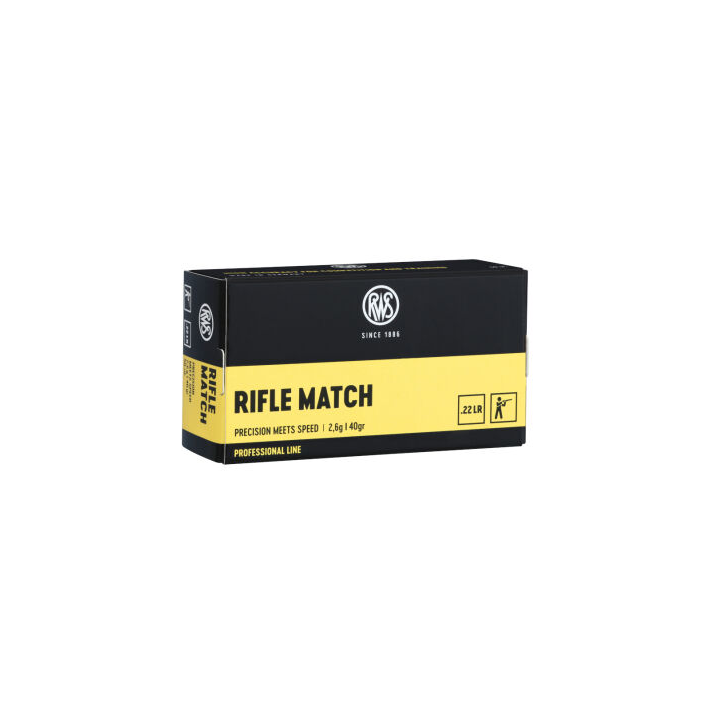 Amunicja RWS .22LR Rifle Match 2,6g/40gr