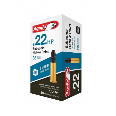 Amunicja AGUILA .22LR Subsonic HP 2,46g/38gr