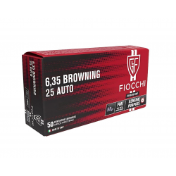 Amunicja FIOCCHI 6,35 Browning / 25 AUTO FMJ 4,73g