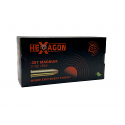 Amunicja GECO Hexagon .357 Magnum JHP 11,7g/ 180gr