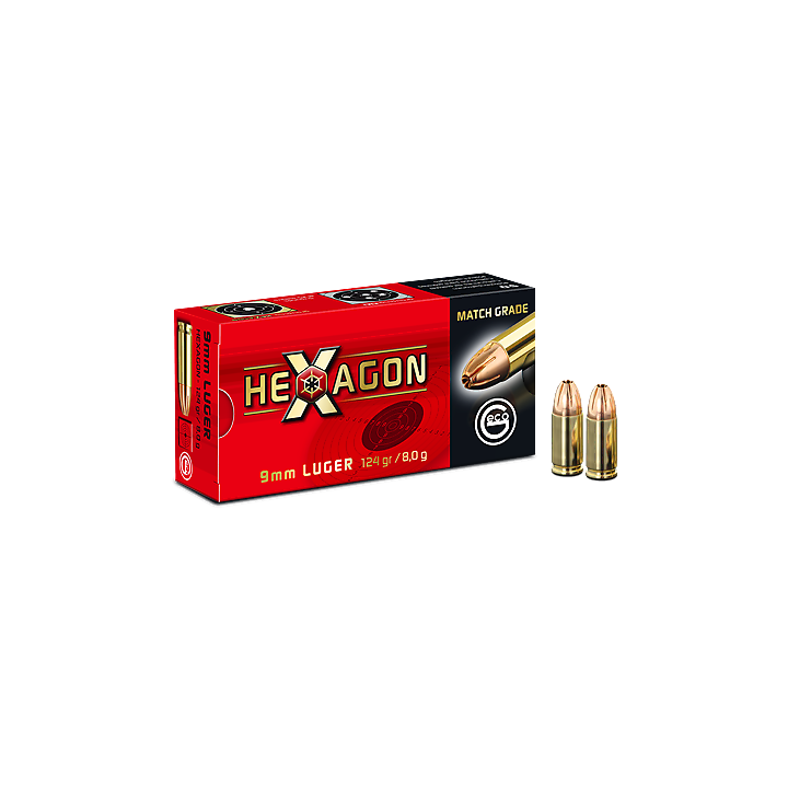 Amunicja GECO 9X19mm Hexagon 8,0g