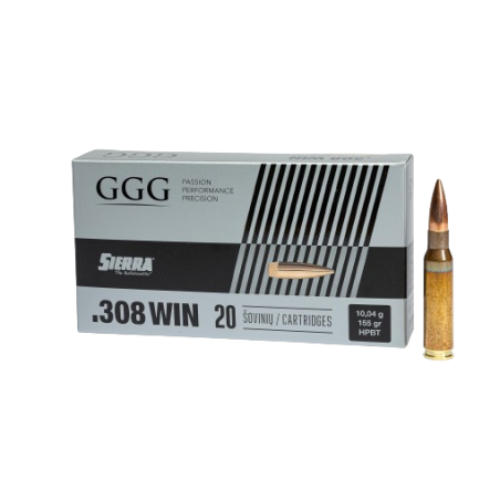 Amunicja GGG .308 HPBT GPX12 SIERRA 10,04g/155gr