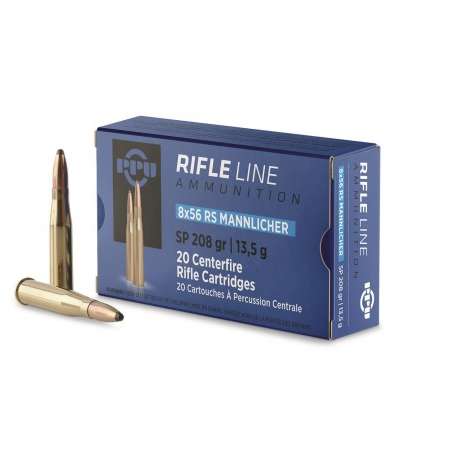 Amunicja PPU 8x56RS SP Mannlicher 13,5g/208gr