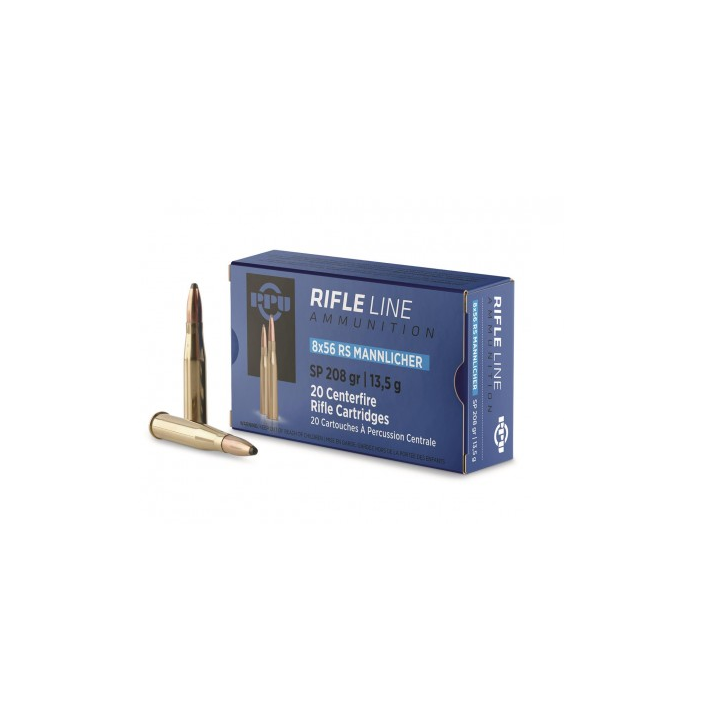 Amunicja PPU 8x56RS SP Mannlicher 13,5g/208gr