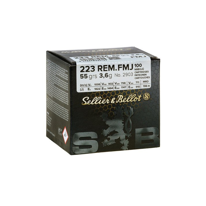 Amunicja S&B .223 Rem FMJ 3,6g/55gr