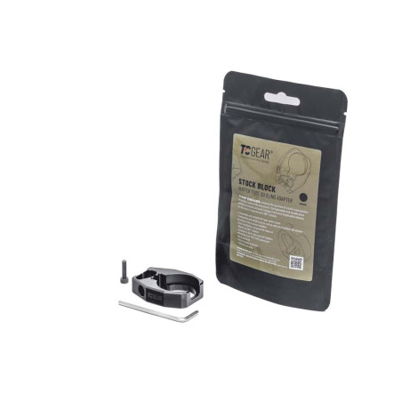 Zacisk - adapter QD - Stock Block - TC GEAR - black (czarny), TC-Q-1-B