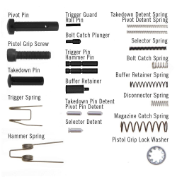 Zestaw Sprężyn EEMANN TECH do AR-15 Lower ET-180005