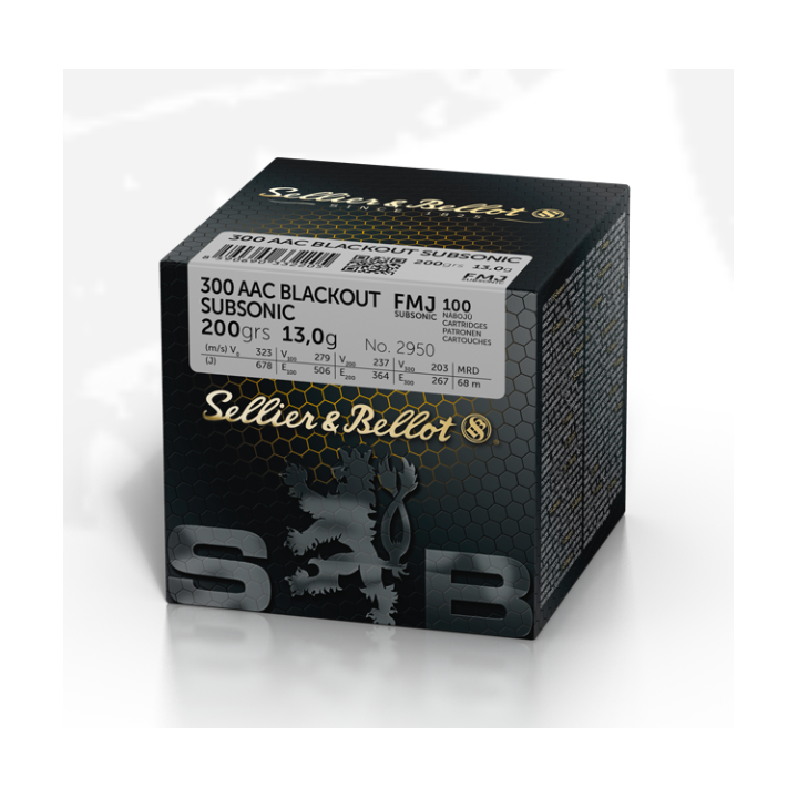 Amunicja S&B .300 AAC Blk FMJ 13g/200gr Subsonic