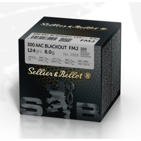 Amunicja S&B .300 AAC BLK FMJ 8g/124grs