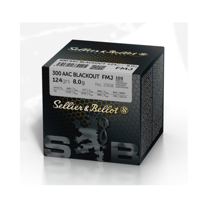 Amunicja S&B .300 AAC BLK FMJ 8g/124grs