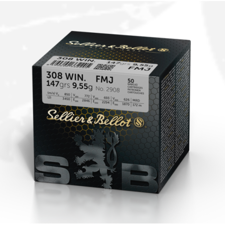 Amunicja S&B .308 Win FMJ 9,55g/147gr