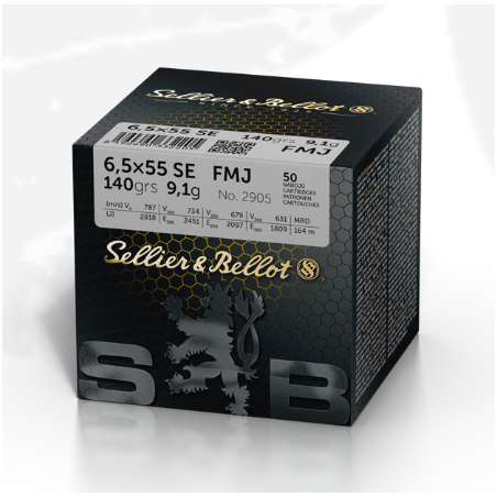 Amunicja S&B 6,5x55 SE FMJBT 9.1g/140gr