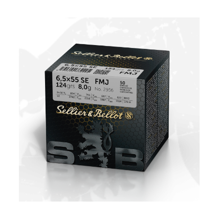 Amunicja S&B 6,5x55 SE FMJ 8.0g/124gr