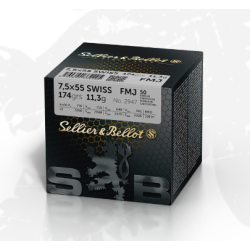 Amunicja S&B 7,5x55mm Swiss FMJ 11.3g/174gr