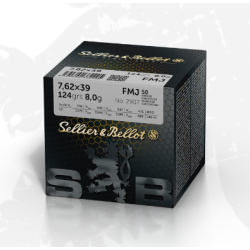 Amunicja S&B 7,62x39mm FMJ 8g/124gr