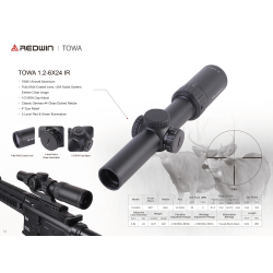 Luneta REDWIN TOWA 1.2-6×24 IR SFP RW13