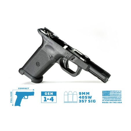 Szkielet GLOCK Compact/Full Size z Częściami - LONE WOLF LWD-TWC1-BUILT