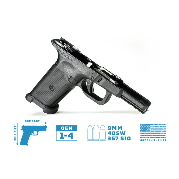 Szkielet GLOCK Compact/Full Size z Częściami - LONE WOLF LWD-TWC1-BUILT