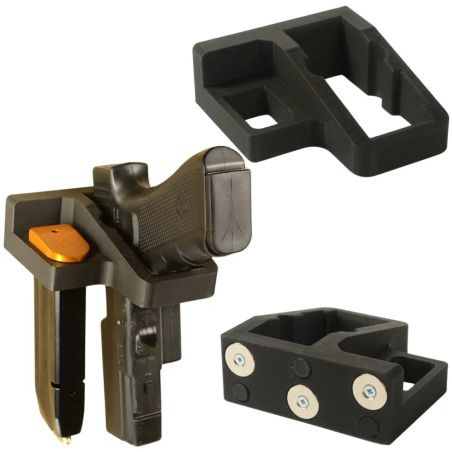 Uchwyt magnetyczny MILITARIAPRO - Pistolet + Magazynek Prawy UPMP1