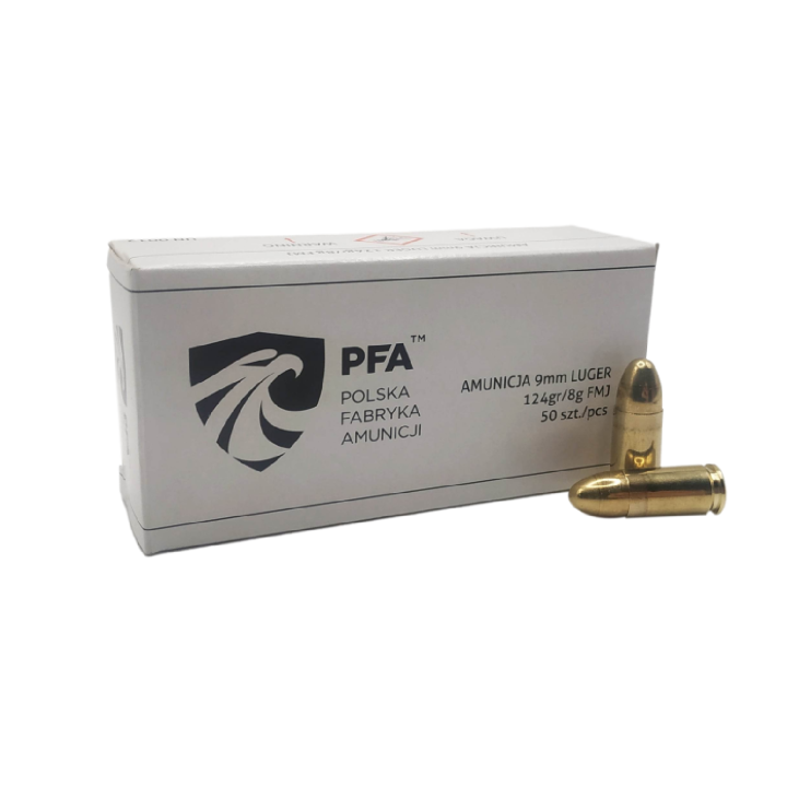 Amunicja PFA 9x19mm FMJ 8g (50)