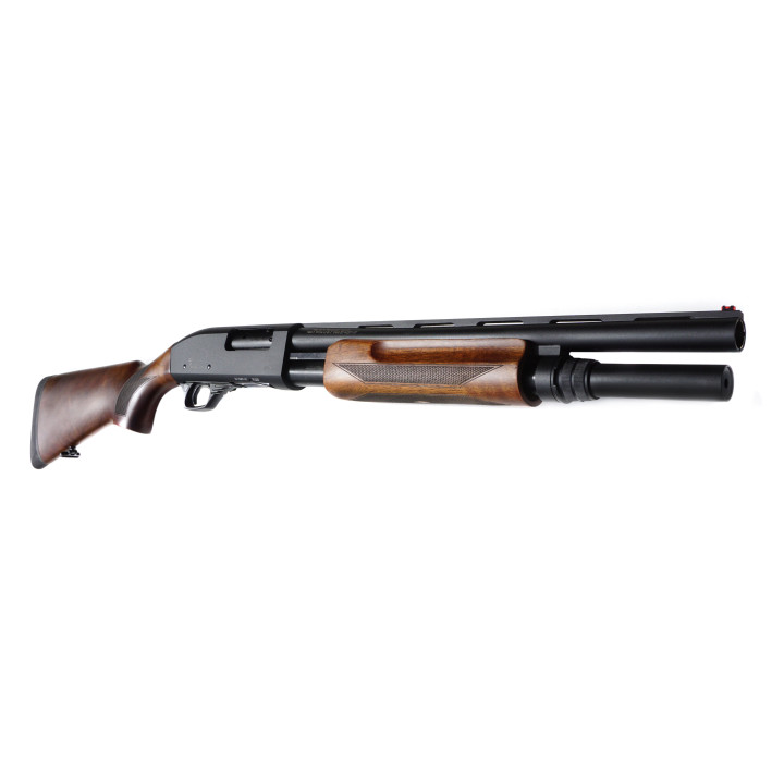 Strzelba PASA ARMS Qaton-S07 18,5" 6+1 12/76 Drewno Czarna