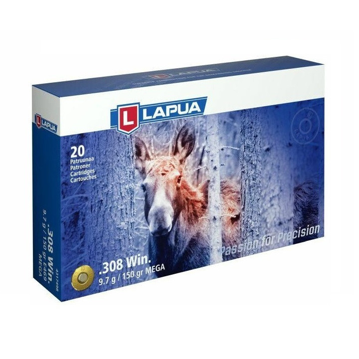 Amunicja LAPUA .308 Win. Mega 9,72g/150gr SP (20)