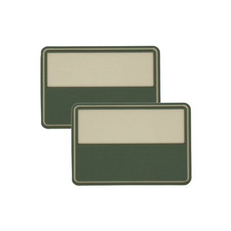 Emblemat Flaga PL gaszona 2szt PVC Beż