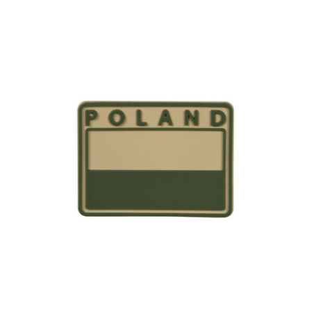 Emblemat Flaga PL gaszona POLAND BEŻ