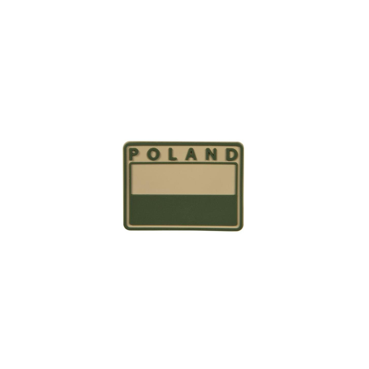 Emblemat Flaga PL gaszona POLAND BEŻ