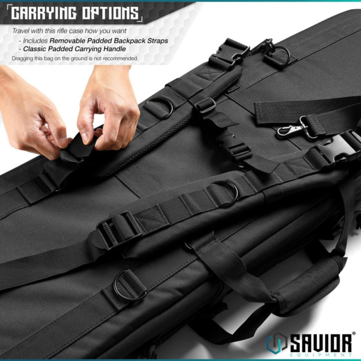 Torba SAVIOR Double Rifle Bag American Classic 46" Czarna