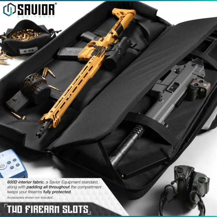 Torba SAVIOR Double Rifle Bag American Classic 46" Czarna