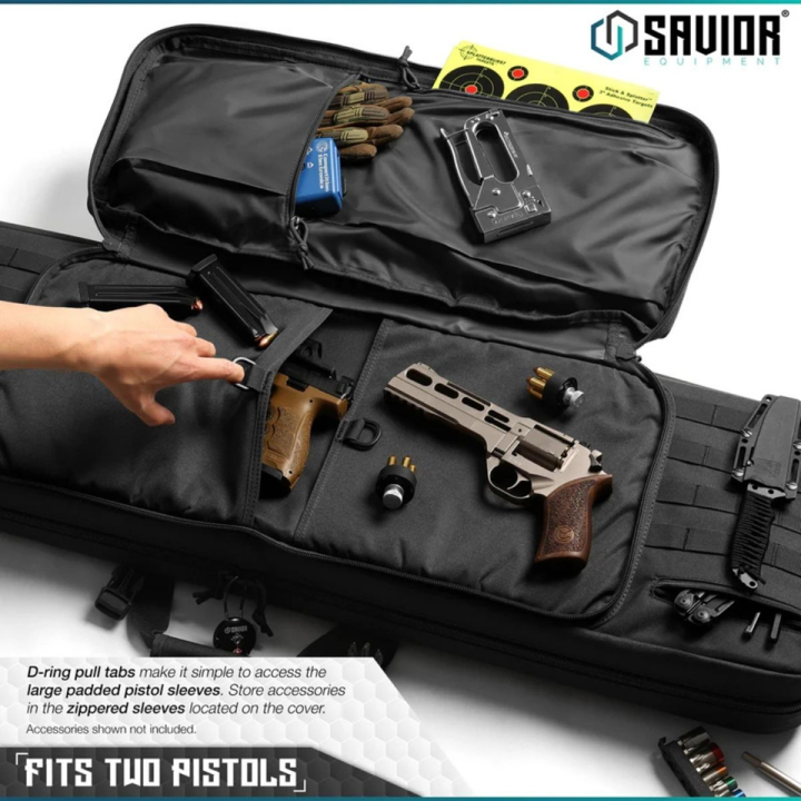Torba SAVIOR Double Rifle Bag American Classic 46" Czarna