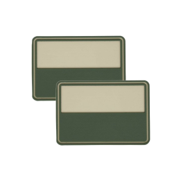 Emblemat Flaga PL gaszona 2szt PVC Beż